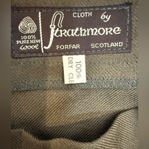 Vintage Scottish Wool Kilt Frathmore Forfar Scotland 100% Pure Wool